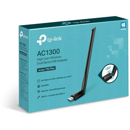 Сетевая карта TP-LINK Archer T3U PLUS 802.11a/b/g/n/ac Wireless 1267 Мбит/с, USB 3.0