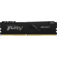Модуль памяти DIMM 8Gb DDR4 PC21300 2666MHz Kingston Fury Beast Black (KF426C16BB/8) 