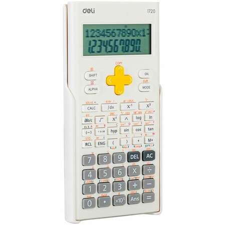 Калькулятор Deli E1720-white белый 10+2-разр.