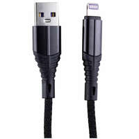 Кабель USB-A - Lightning 2m Zibelino ZDNC-APL-2M-BLK 2.1А черный