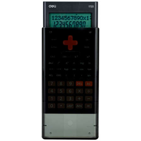 Калькулятор Deli E1720-black черный 10+2-разр.
