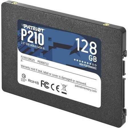 Внутренний SSD-накопитель 128Gb PATRIOT P210 P210S128G25 SATA3 2.5" 