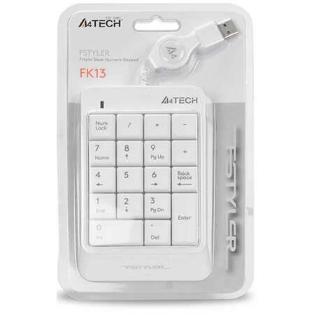 Клавиатура A4Tech Fstyler FK13 White