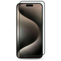Защитное стекло для Apple iPhone 15 Pro Max ZibelinoTG 3D, на весь экран, с черной рамкой