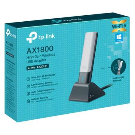 Сетевая карта TP-LINK Archer TX20UH  Wi-Fi6  AX1800 USB3.0