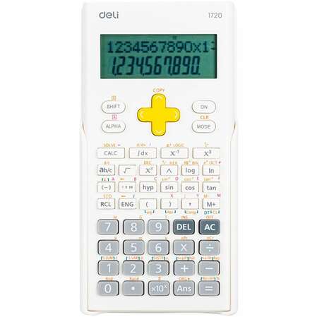 Калькулятор Deli E1720-white белый 10+2-разр.