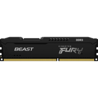 Модуль памяти DIMM 8Gb DDR3 PC12800 1600MHz Kingston Fury Beast Black (KF316C10BB/8)