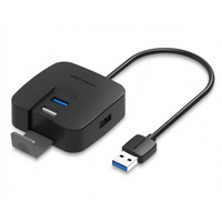 4-port OTG USB 2.0/ USB 3.0 Hub Vention CHABF Черный 1м