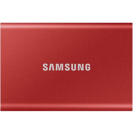 Внешний SSD-накопитель 500Gb Samsung T7 MU-PC500R/WW (SSD) USB 3.2 Type C Красный
